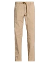 White Sand Man Pants Sand Size 30 Cotton, Elastane In Neutral