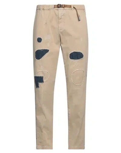 White Sand Man Pants Sand Size 34 Cotton, Elastane