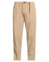 White Sand Belt Trousers In Brown