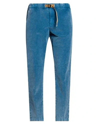 White Sand Man Pants Slate Blue Size 32 Cotton, Elastane