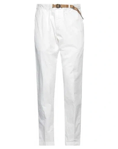 WHITE SAND WHITE SAND MAN PANTS WHITE SIZE 30 COTTON, ELASTANE