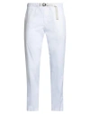 White Sand Man Pants White Size 32 Cotton, Polyamide, Elastane