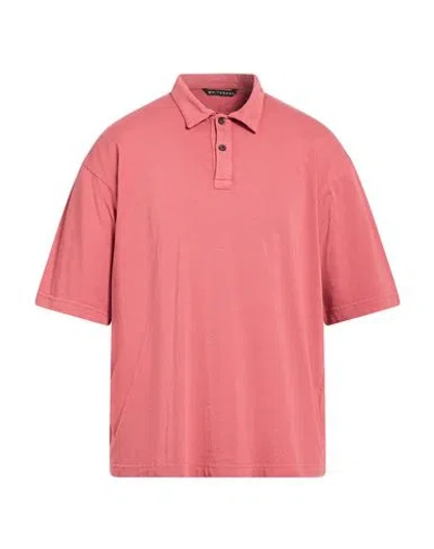 White Sand Man Polo Shirt Antique Rose Size L Cotton In Pink