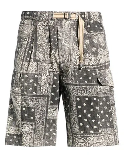 White Sand Man Shorts & Bermuda Shorts Black Size 32 Cotton In Gray