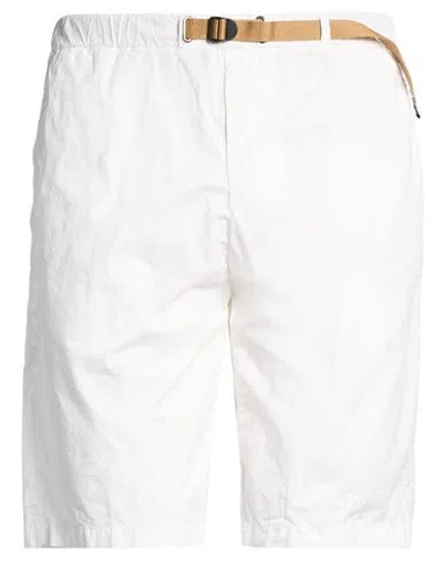 White Sand Man Shorts & Bermuda Shorts Off White Size 34 Cotton, Elastane