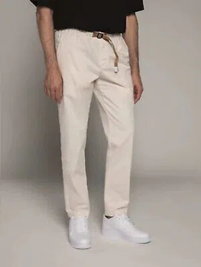 Pre-owned White Sand Man Straight Leg Trousers White 17620