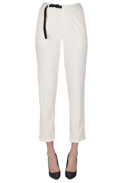 White Sand Marylin Corduroy Trousers In White
