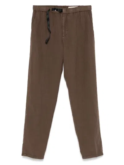 White Sand Marylin Trousers In Brown