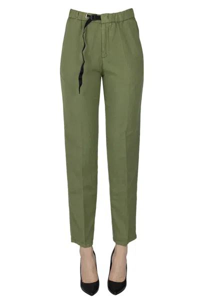 White Sand Marylin Trousers In Green