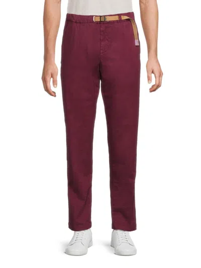 White Sand Men's Houndstooth Flat-front Pants