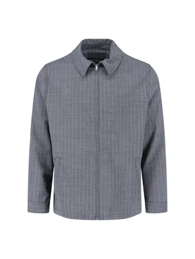 White Sand Men's Wool Blend Zip Jacket In Grey