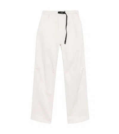 White Sand Off White Flat Front Pants