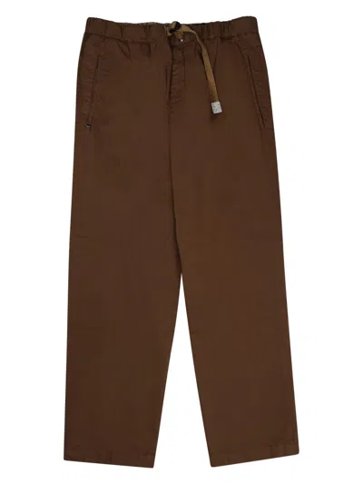 White Sand Pantalone In Cotone Con Cintura