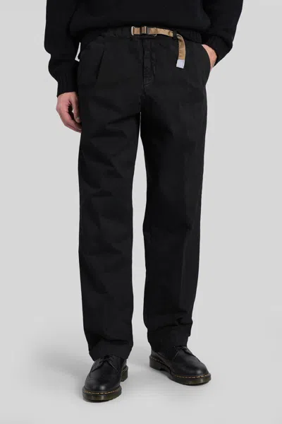 White Sand Pants In Black