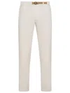 WHITE SAND WHITE SAND PANTS WITH BELT