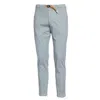 White Sand Pima Cotton Long Pants In Gray