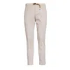White Sand Pima Cotton Long Pants In White