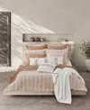 White Sand Playa Cotton Coverlet, Full/queen In Terracotta