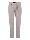 White Sand Long Classic Trousers Clothing In Gray
