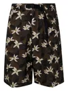 White Sand Short Bermuda Trousers In Grün