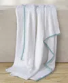 White Sand Sahara Cozy Throw, 50" X 70" In Aqua