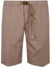 White Sand Belted Bermuda Shorts