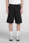 White Sand Twill Bermuda Shorts In Black