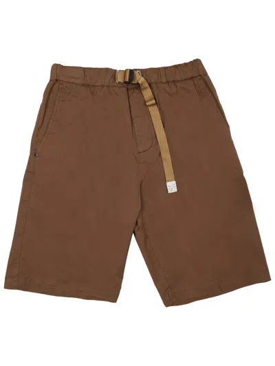 White Sand Shorts Con Cintura In Brown
