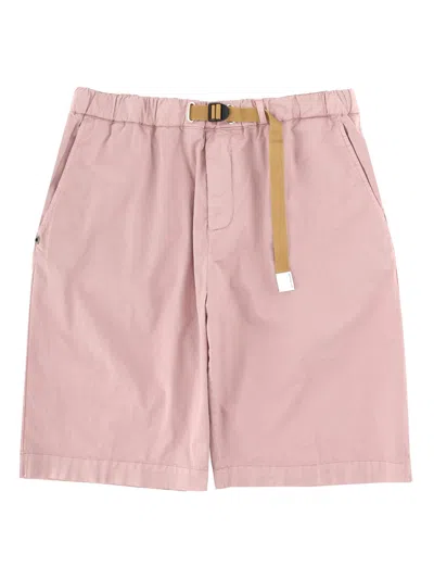 White Sand Shorts In Cotone In Pink