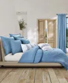 White Sand South Seas Cotton Duvet Cover, Full/queen In Blue