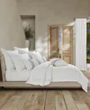White Sand South Seas Cotton Duvet Cover, Full/queen In White