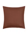 White Sand South Seas Square Decorative Pillow Cover, 20" X 20" In Cinnamon
