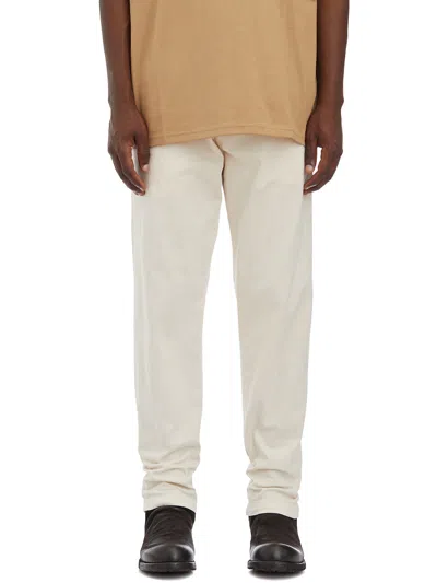 White Sand Stretch Cotton Trousers