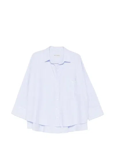 White Sand Striped Cotton Shirt