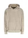 White Sand Kangaroo-pocket Sweatshirt In Neutral