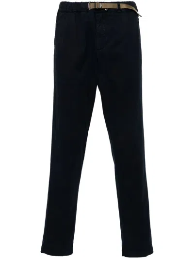 White Sand Pocket Elasticated Trousers In Blue