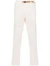 White Sand Tapered Trousers In Neutrals