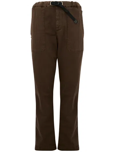 White Sand Trousers In Brown