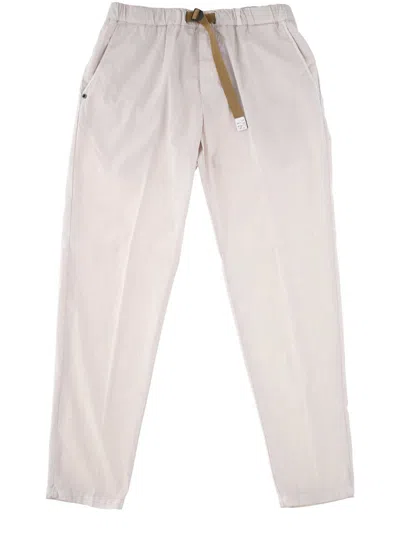 White Sand Trousers In Neutral