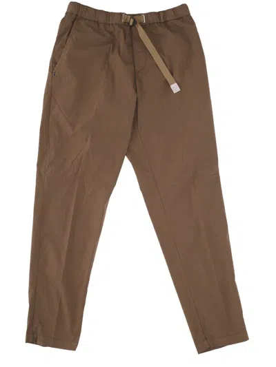 White Sand Trousers In Brown