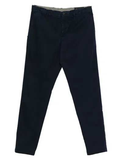 White Sand Twill Trousers In Blue