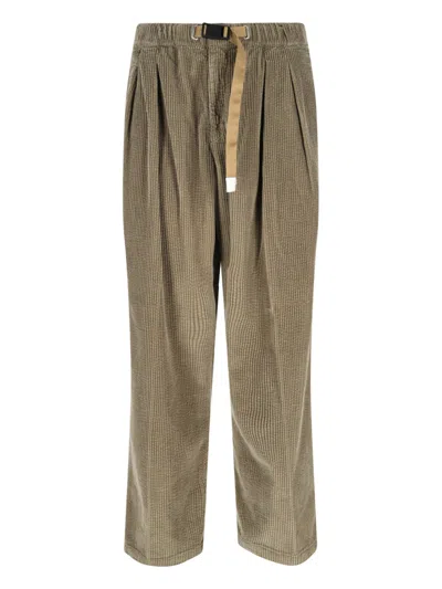 WHITE SAND VELVET PANTS