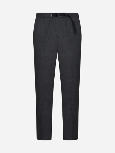 White Sand Trousers Black In Grey