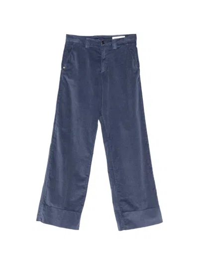 White Sand Cotton Trousers In Multi