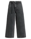 White Sand Woman Jeans Black Size 4 Cotton, Elastane
