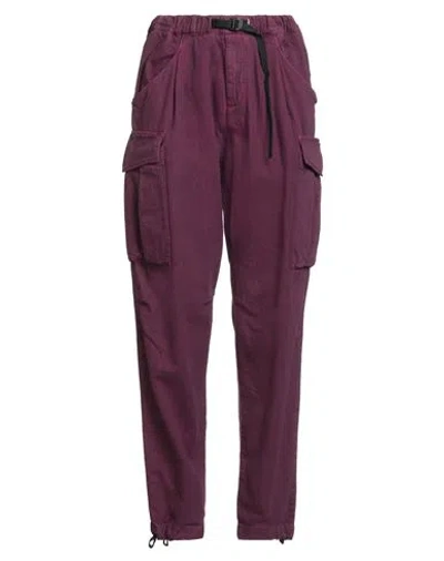 White Sand Woman Jeans Plum Size 6 Cotton In Purple