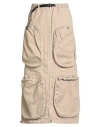 White Sand Woman Midi Skirt Beige Size 6 Cotton, Elastane In Neutral