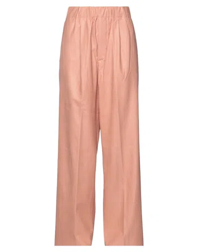 White Sand Pants In Pink