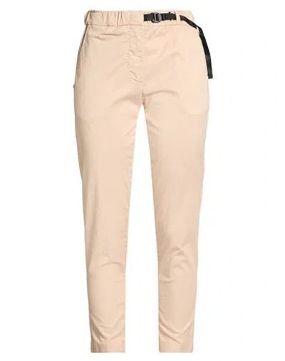 White Sand Woman Pants Beige Size 4 Lyocell, Cotton, Elastane In Neutral
