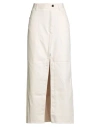 White Sand Woman Pants Beige Size 6 Cotton, Elastane In Neutral